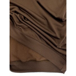 [Cozy Letter Print Sweatshirt] Cozy Plus Size Women's AMAZING GRACE Letter Print Sweatshirt | Long Sleeve Crewneck Pullover with Floral Accents, Machine Washable Polyester, Relaxed Fit for Fall & Winter Casual Wear, Cute Sweatshirts