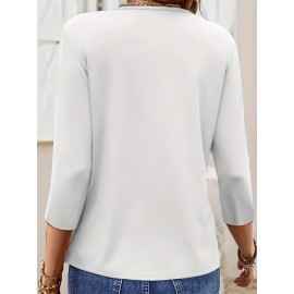 Women'S Casual V-Neck T-Shirt with 