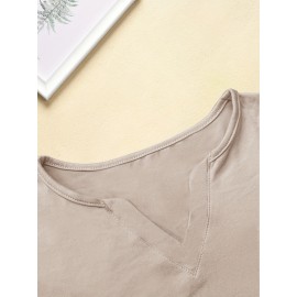 Women'S Casual V-Neck T-Shirt with 
