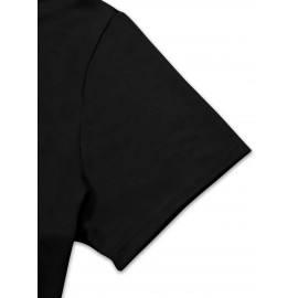 [Playful Squirrel Graphic Tee] Playful Print Top | Women's Casual 